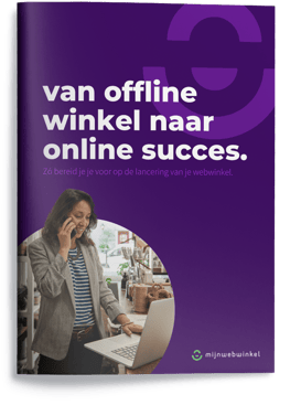 Mock-up van offline winkel naar online succes 2